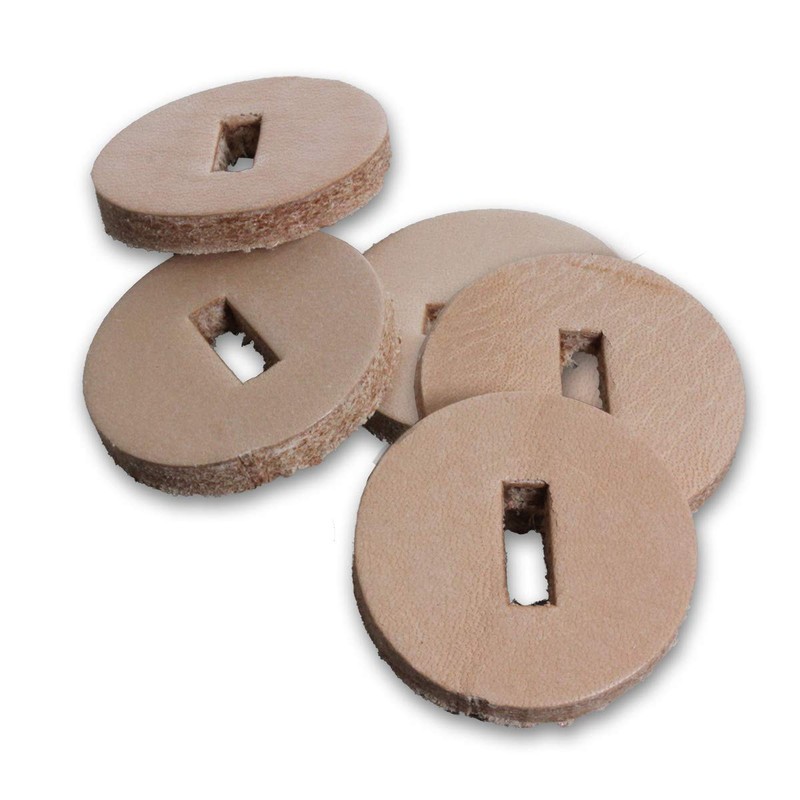 Spacer Washers- Leather Washers for Knife Handles-Oval or Round (25