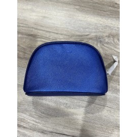 La Mer Women's Blue Travel Makeup Bag Pouch - NEW
