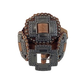 Roper Women's Tan Cross Concho Belt Tan S