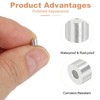 sourcing map 1/16"(1mm) Aluminum Crimping Loop Sleeve, Wire Rope Stop