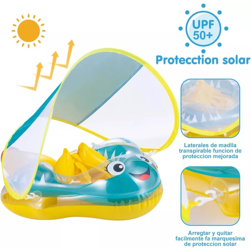 TAIMEI Flotador Bebé 8-15 Kg Niño 3 Meses-6años Salvavidas Inflable