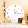 jojofuny Clock Movement Mechanism Replacement Kit with Walnut Wood Hands