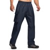 ZITY Men's Rain Over Pants Waterproof Heavy Duty Thick Hiking