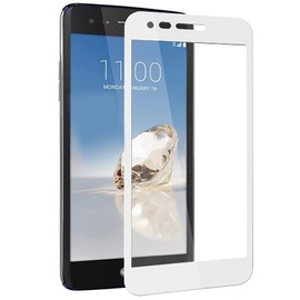 High Definition Anti-Shatter Anti-Bubble 9H Hardness Tempered Glass Screen Protector Film Compatible With LG Rebel 4 LTE L211BL Straight Talk/TracFone/Simple Mobile