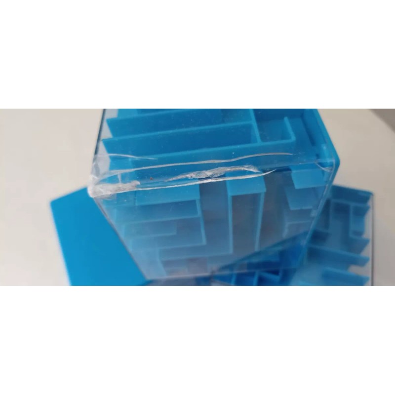 maze money box 3 Cubo Rompecabez Alcancia Laberinto Dinero(detalle Fisuras)