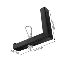 FELTECHELECTR 2pcs Shaped Wall Mount Bracket for Projector Screens Sturdy Installation Kit with Hook for Home Office Classroom Use