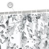 Gibelle Extra Long Shower Curtain 72 x 84, Grey Floral