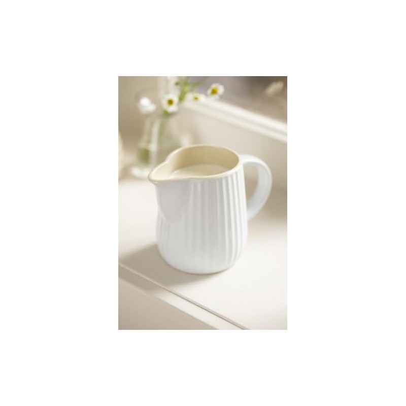 IB Laursen Milk jug Mynte Pure White Ceramic cream jug