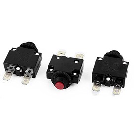 IIVVERR 3pcs ABR21-16 AC 250V 10A Circuit Breaker Current Overload Protector Switch Red Button (3 unids ABR21-16 AC 250V 10A Interruptor Interruptor de protección contra sobrecarga de corriente Botón