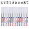 12Pcs White Paint Pen Acrylic Marker Permanent Marking Opaque Ink