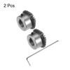 HARFINGTON 2pcs Bevel Gear 2M 20 Teeth 16mm Shaft Hole