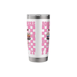 RV Camping Camper Motorhome Girl Mom Home Is Where I Park It Stainless Steel Insulated Tumbler