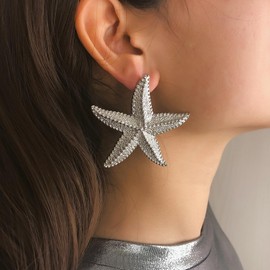 Starfish Earrings for Women Summer Beach Earrings Gold Starfish Stud Earrings Starfish Earrings Silver Starfish Earrings Gold Holiday Earrings Vacation Earrings Jewelry Gifts for Girls