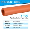 PATIKIL Pipe Insulation Foam Tube, 1" ID x 3.28Ft Foam
