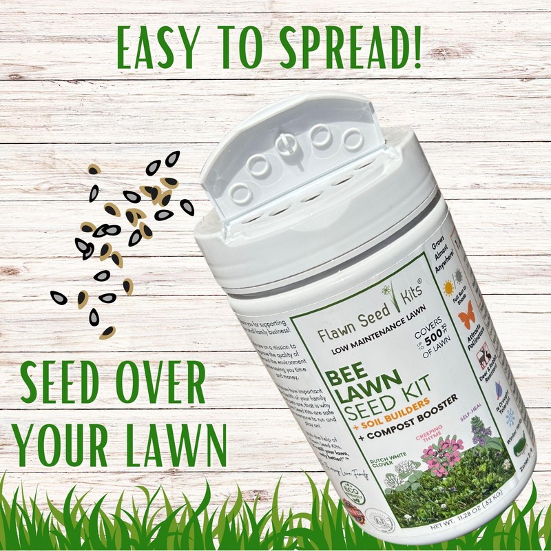 Flawn Seed Kits Bee Lawn Seed Kit, Dutch White Clover