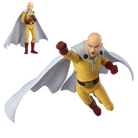 15 cm One-Punch Man Character Model Saitama Action Figure PVC Interchangeable Face Figure Ornaments Desk Decor for Children Fans Gifts