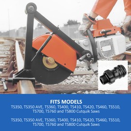 LEFITPA 2 Pack Replacement 4201 700 7300 Hose Connector for Stihl TS510 TS700 TS760 TS800 TS350 TS350 AVE TS360 TS400 TS410 TS420 TS460 Cutquik Saws