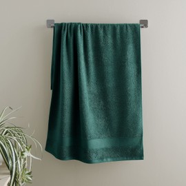 Catherine Lansfield Anti Bacterial Soft & Absorbent Cotton Hand Towel Forest Green
