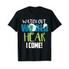 Hear I Come T-Shirt For Cochlear Implant Awareness Tee T-Shirt