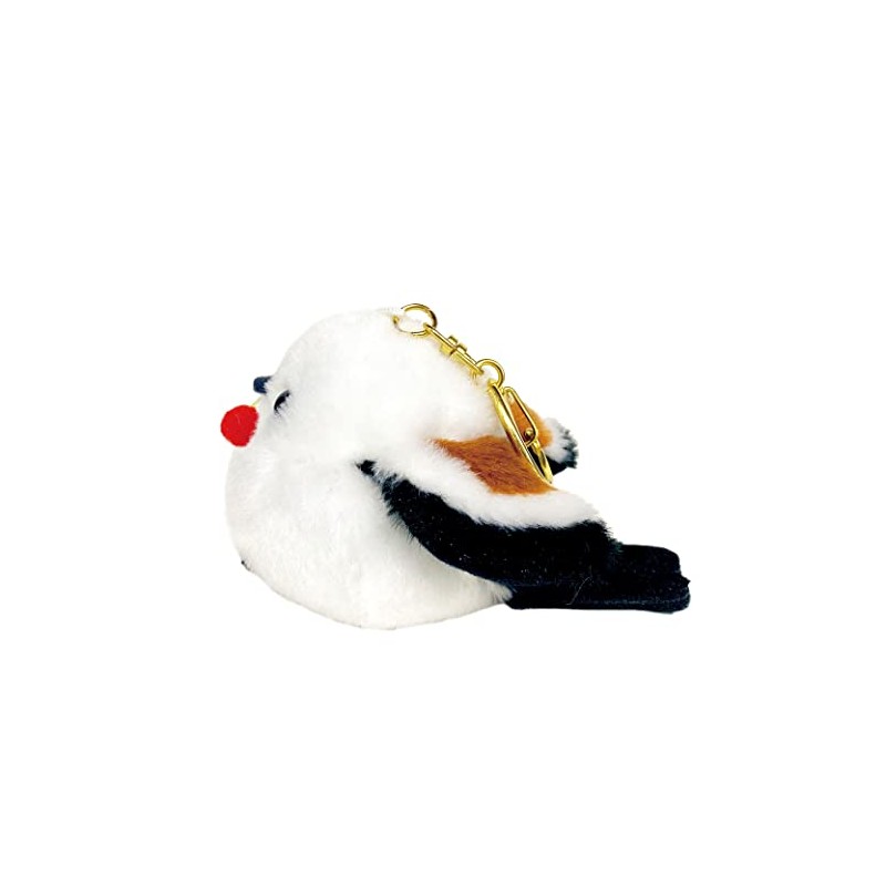 Amuse AMUFUN Fukufuku Shimaenaga Plush Toy Mascot Keychain, Shima-chan Red