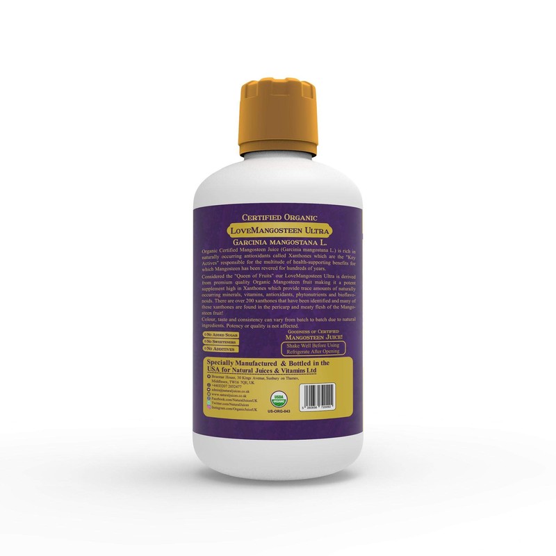 NaturalJuices Organic Certified LoveMangosteen Ultra (943mL)