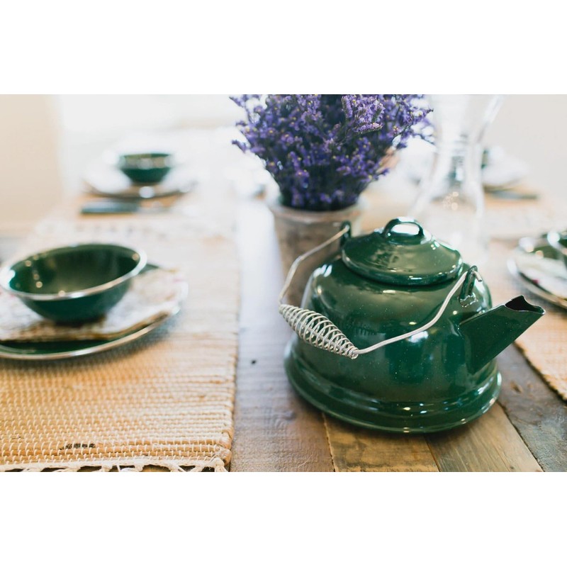 GSI enamel Tea Kettle 2.3 L, Blue