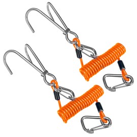EEBBL Scuba Diving Reef, Scuba Diving Reef Stick, Anti-seawater Corrosion Double Scuba Diving Reef Hooks Scuba Diving, 316 Stainless Steel Reef Cord Hook Orange 2Pcs