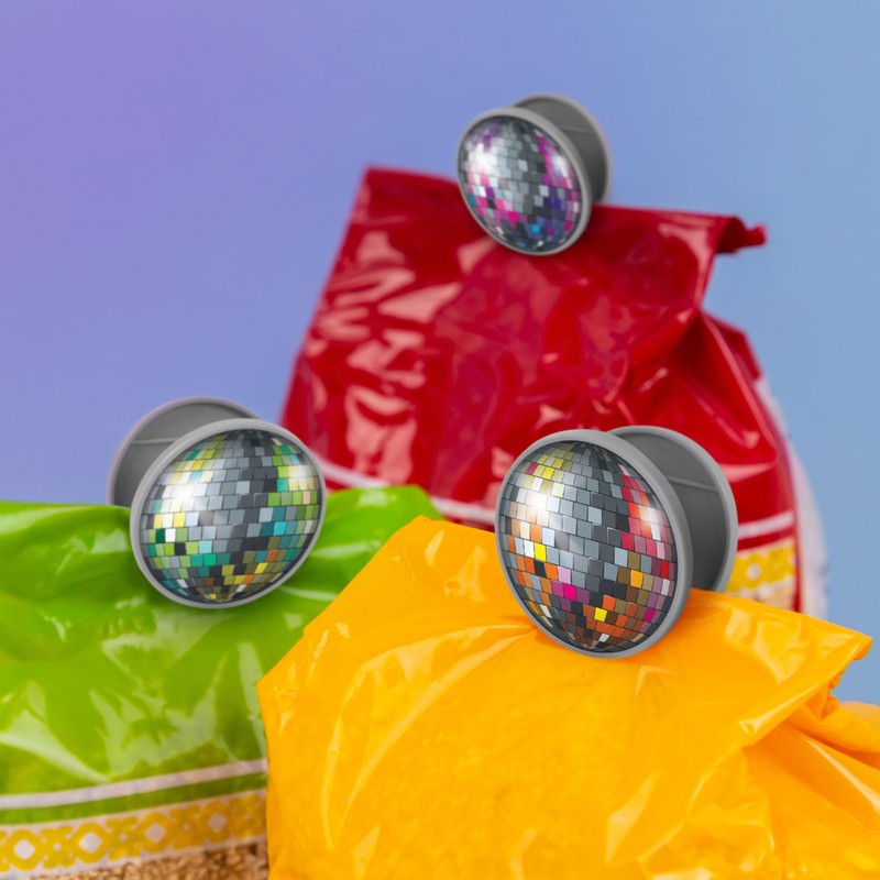 Genuine Fred BOOGIE BITES, Disco Ball Bag Clips, Set of
