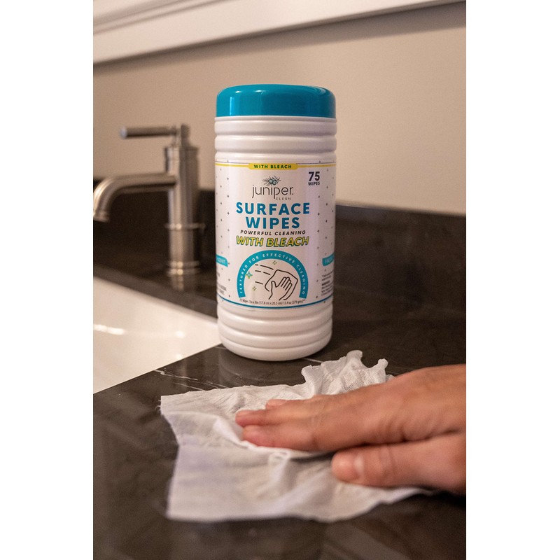 Juniper CLEAN 6 Pack Surface Cleaning Wipes with Bleach, All-Purpose