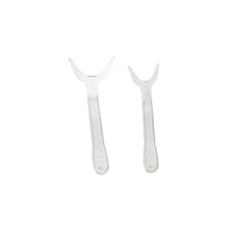 MIBICIRI 2 Pcs Dental Photography Retractors,Clear Orthodontic Lip Retractor (Large+Small)