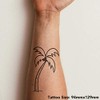 'Palm Tree' Temporary Tattoo - Water Resistant, Skin-Safe, Non-Toxic Transfer