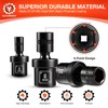 BLACKROBOT 1/4" Drive Universal Impact Socket Set, 16-Pieces Swivel Socket