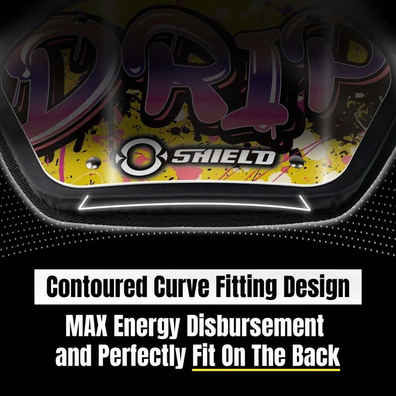 O Shield DRIP Football Back Plate, Lower Back Pads for