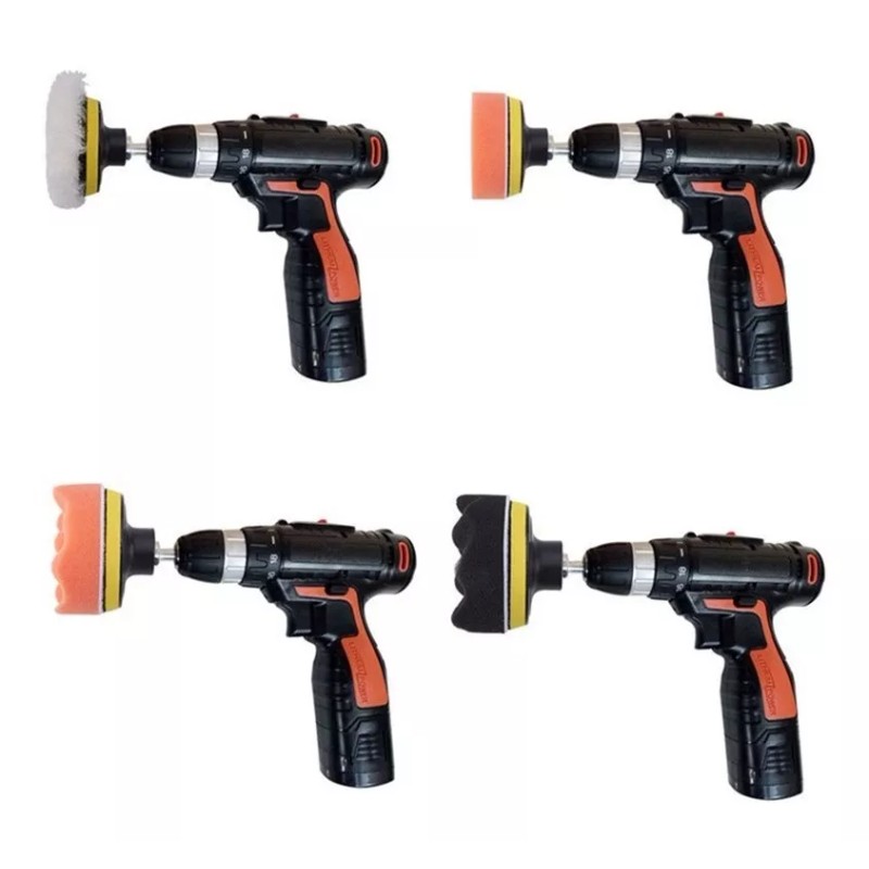 Yooshi Kit Pulir Encerar Juego 25 Pzs Esponja Con Borla