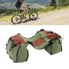 Bicycle Bike Rear Seat Carrier Bag Canvas Cycling Double Bags