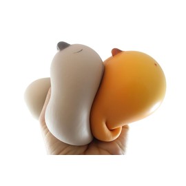 2 Capybara Squishy Squeeze Stress Ball Soft Doh Filling - Like Shaving Cream - Sensory, Fidget Toy (Set of 2 Random Colors)