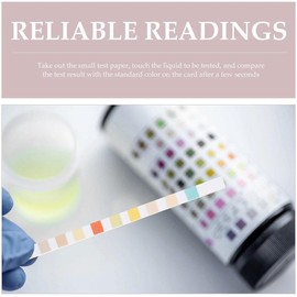 pH Test Paper, 100 Sheets Colorimetric Type, Easy to Check at Home, Urine Test Strip, Multi-Purpose Test Paper