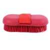 Horse Brush Soft Bristles Skid Resistant Handle Horse Grooming Brush