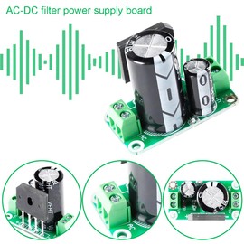 Youmile 2 pcs Single Power Module Rectifier Filter Board 3300uF 50V 8A Low Ripple Unregulated Power Amplifier Board AC to DC with Screwdriver for Amplifier Rectifier Audio Equipment