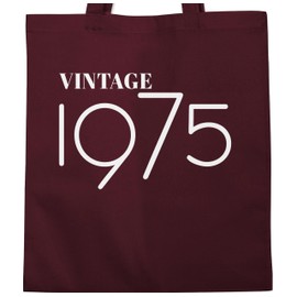 Shirtracer - Cotton Bag - 50th Birthday - Vintage 1973, 5 Bordeaux red