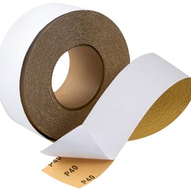 CowboyBOB PSA Longboard Sandpaper 40-Grit 2-3/4in x 20 Yards Self Adhesive Stickyback Sandpaper for Automotive Woodworking Air File Sanders Hand Sanding Blocks Abrasive Sheet Roll