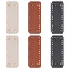 FREEBLOSS Pack of 6 Leather Bag Base Rectangular Bag Base