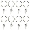 52 Set Metal Curtain Rings Drapery Curtain Hanging Rings with