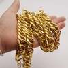 YeahiBaby Faux Gold Chain Necklace 90s Punk Style Necklace Costume