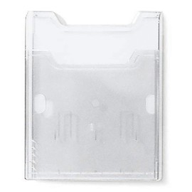 Exacompta - Ref 65158D - Wall Box Display Unit - 38 x 239 x 300mm in Size, Section Depth of 26mm, Suitable for A4 Portrait Documents & Literature, Single Compartment - Clear