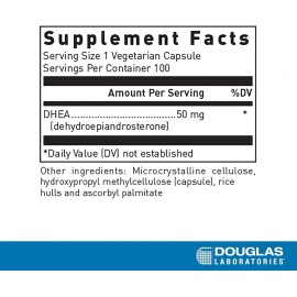 Douglas Laboratories DHEA 50 Mg Capsules - Micronized - Supports Hormone ...
