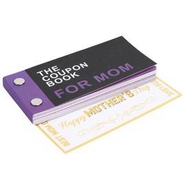 JULEASEL Fun Coupon Book for Mom - Humorous Mothers Day Gifts from Daughter, Thoughtful Birthday Gift from Kids | 20 Funny Coupons +10 Blank DIY Sheets, 250gsm Cardstock