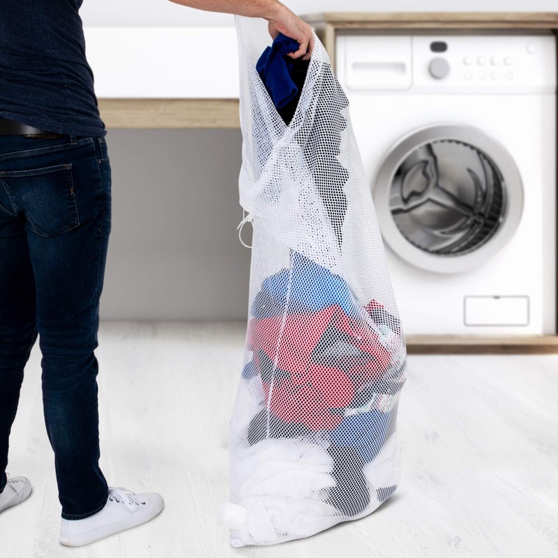 Champion Sports Mesh Equipment Bag, Yellow, 24" x 48"