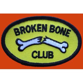 BROKEN BONE CLUB  EMBROIDERED JACKET VEST BIKER PATCH