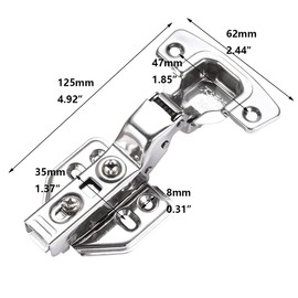 Bestgle Cabinet Door Hinges Automatic Hinges Soft Close Hinges Shock Absorber Furniture Door Kitchen Cabinet